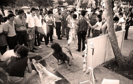 Juan-Si González / Grupo Arte-De (Arte & Derecho), Parque de G, La Habana, 1988